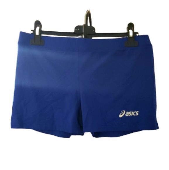 Asics Pants - Asics Navy Spandex Swim Shorts Workout Exercise Large